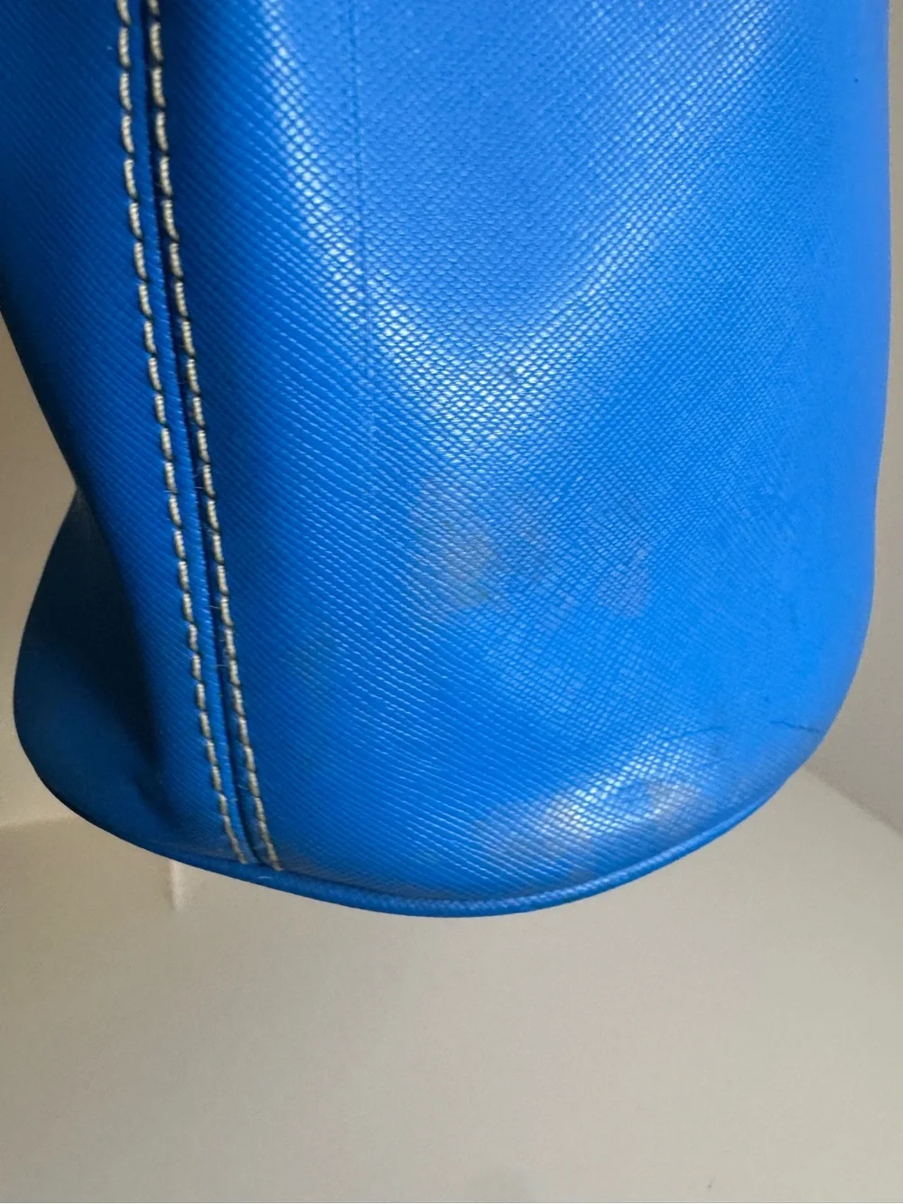 #418 Michael Michael Kors Jet Set Blue Leather Shoulder Tote Bag